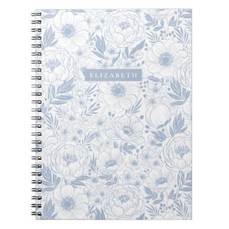 Peony And Anemone Illustrated Floral Notebook