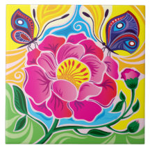 Peony and Butterflies