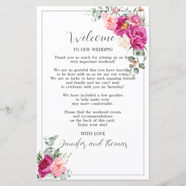 Peony and Roses Eucalyptus Greenery  (Front)