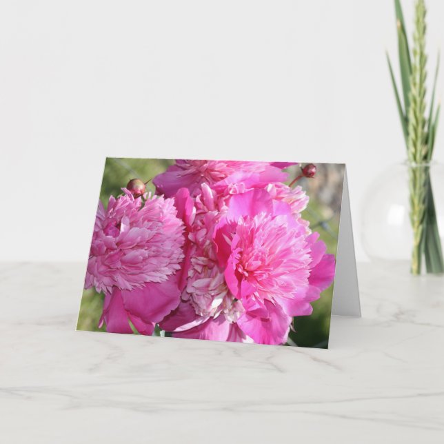 Peony Birthday Card (Front)