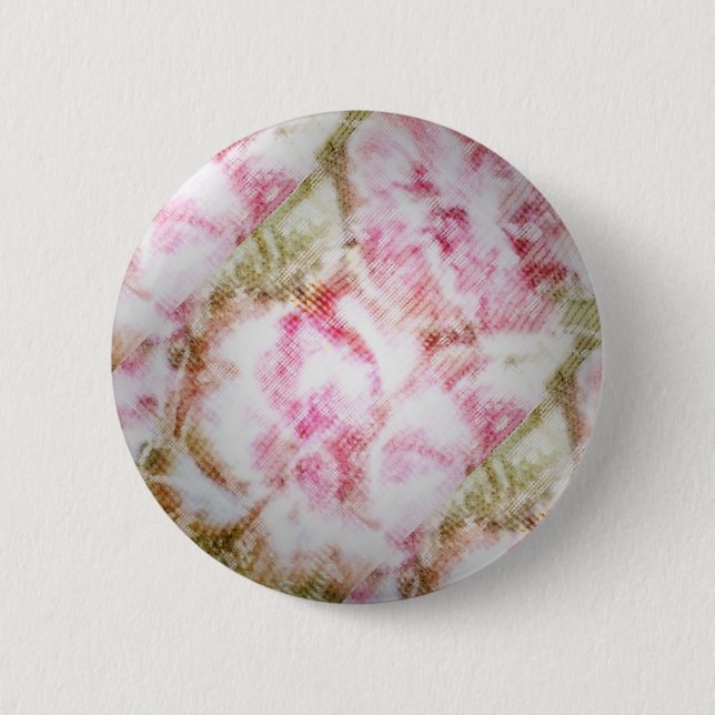 Peony Bliss 2 Inch Round Button (Front)