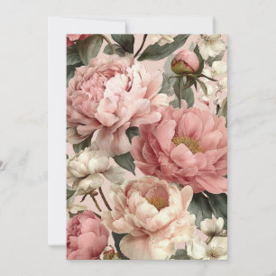 Peony Blush   Soft Pastels  Invitation