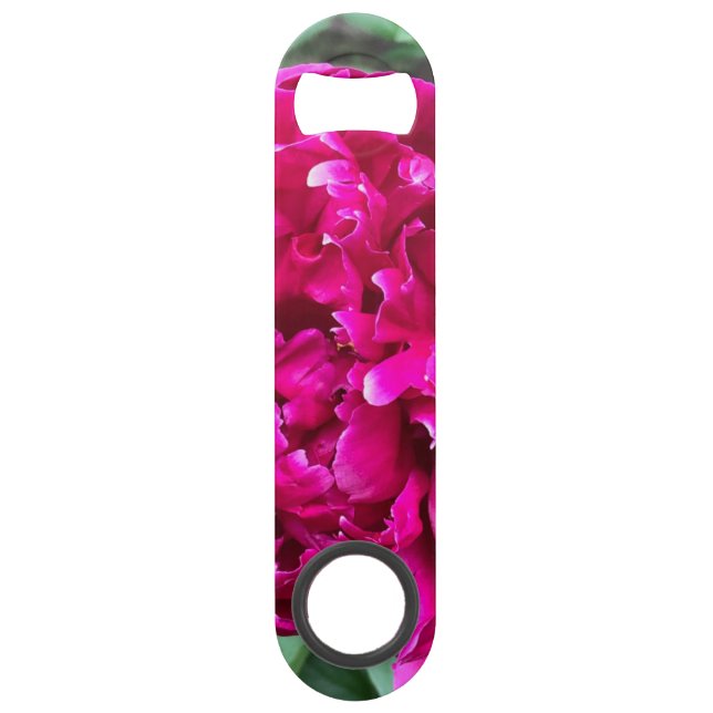Peony Bottle Opener Bar Key (Front)