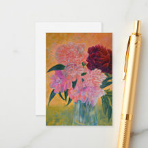 Peony Bouquet Painting