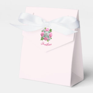 Peony Bouquet Wedding Favor Box