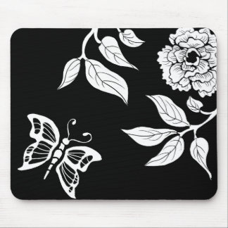 Peony & Butterfly Mouse Pad