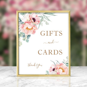 Peony Eucalyptus Gifts & Cards Sign