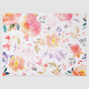 Peony floral Pink Pattern Antique Weddings  Tissue Paper