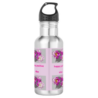 Peony Flower 532 Ml Water Bottle