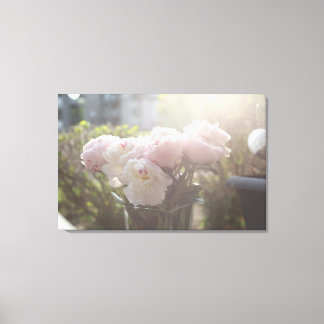 Peony Flower Canvas Artwork Print