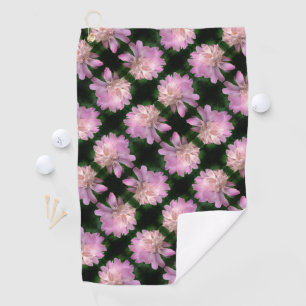 Peony Flower In Bloom Nature Pattern Golf Towel