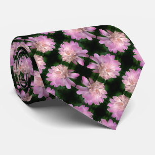 Peony Flower In Bloom Nature Pattern      Tie
