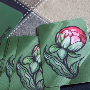 Peony Flower Peonies Gardener art Pink Business Card