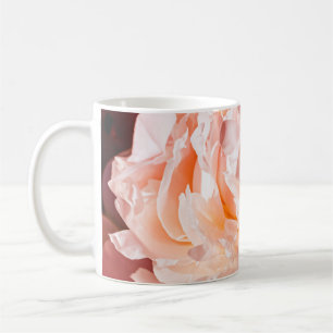 Peony flowers as luxury floral background, wedding coffee mug