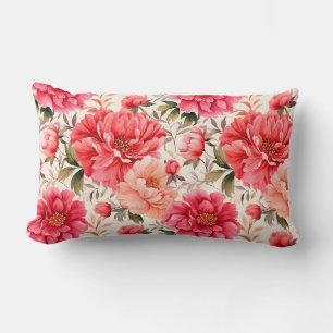 Peony Flowers Pillow