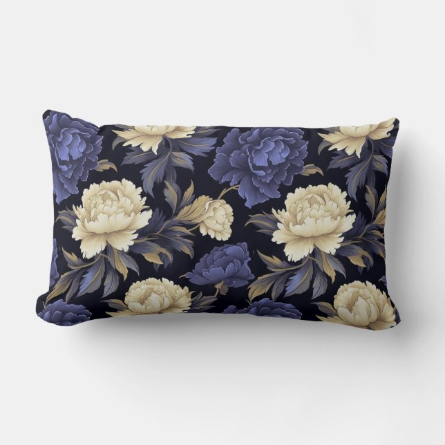 Peony Flowers Pillow (Front)