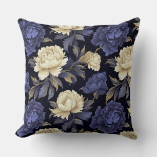 Peony Flowers Pillow