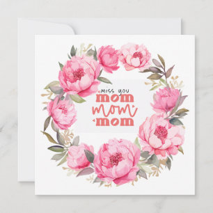 Peony for Mom on Mother's Day Holiday Card