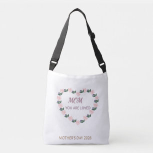 Peony Heart Grace for Mom Crossbody Bag