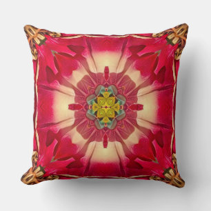 Peony Hearts Throw Pillow