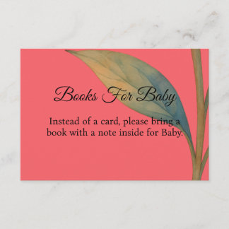 Peony In Bloom Books For Baby Enclosure Card