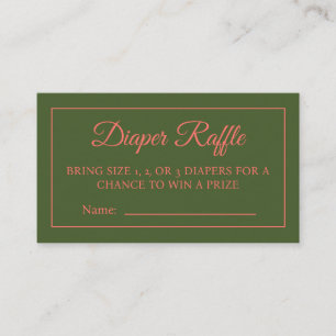 Peony in Bloom Diaper Raffle Ticket
