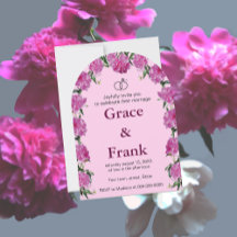 Peony invitation. Invitation