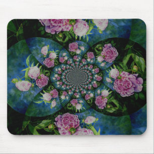 Peony Mandala Mouse Pad