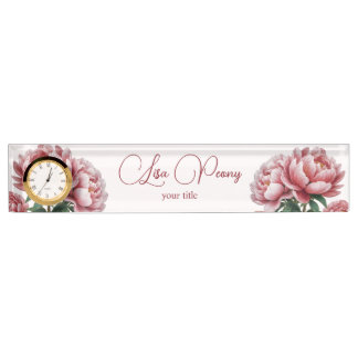Peony Nameplate