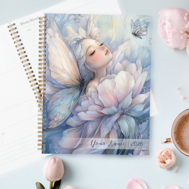 Peony Of The Dawn (Peony Of The Dawn planner on the table, next to a cup of coffee)