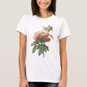 peony (Paeonia sp.) by Redouté T-Shirt