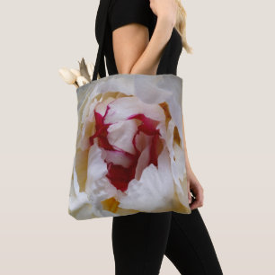 Peony petals tote bag