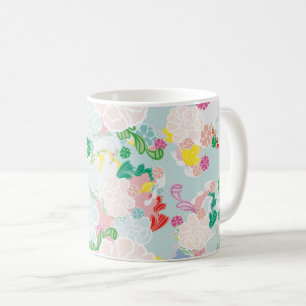 Peony pink coffee mug
