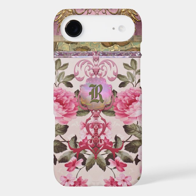 Peony Place Monogram Case-Mate iPhone Case (Back)