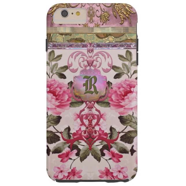 Peony Place Monogram Case-Mate iPhone Case (Back)