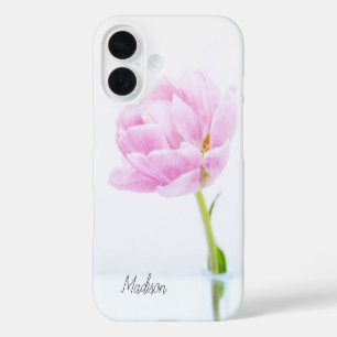 Peony rose pâle   coque iphone floral