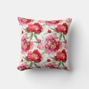 Peony  throw pillow