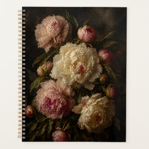 Peony Vintage Botanical Wall Art Planner