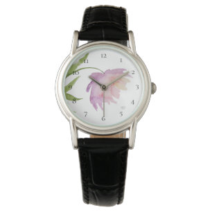 *~* Peony Watercolor Pink Lavender Popular Floral Watch