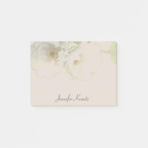 Peony Wedding Mauve Stationery Post-it Notes