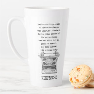 People are always angry at anyone who is different latte mug