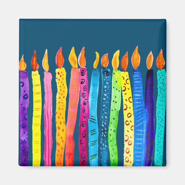 People art watercolor fine art magnet (Front)