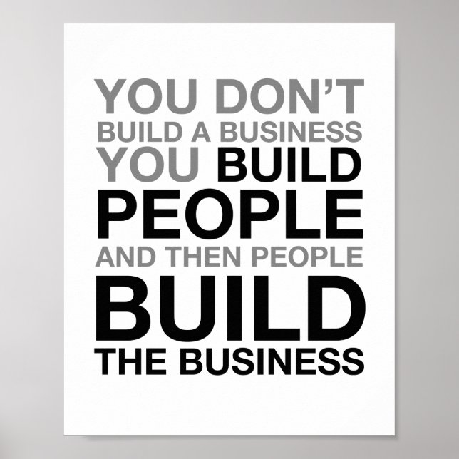 People Build The Business Poster (Front)