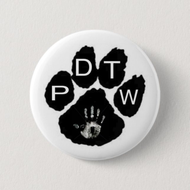 People Devoted To Wildlife Button (Front)