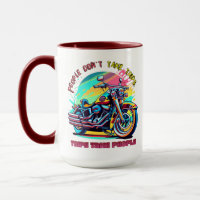 People Don't Take Trips: Vintage Retro Style Bike 
