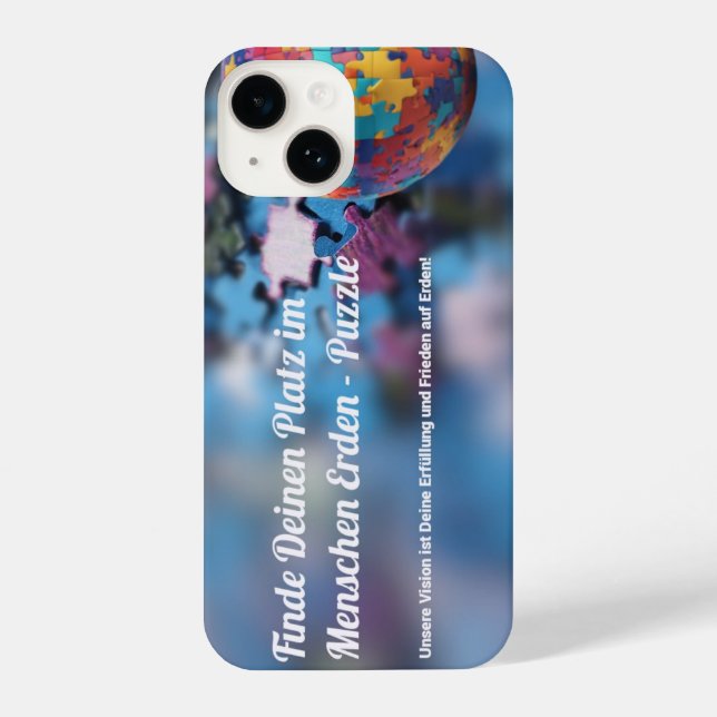 People Earth puzzle Iphone 13 shell ABiomatiX iPhone Case (Back)