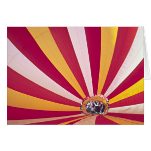 People filling a hot air balloon, Fort Collins,