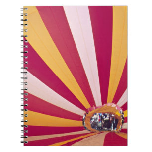 People filling a hot air balloon, Fort Collins, Notebook