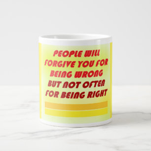 People forgiveness happy feelings spiritual large coffee mug