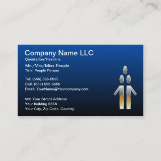 People, Human Resources Business Card